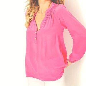 Lilly Pulitzer Pink Sunset Elsa Top NWT